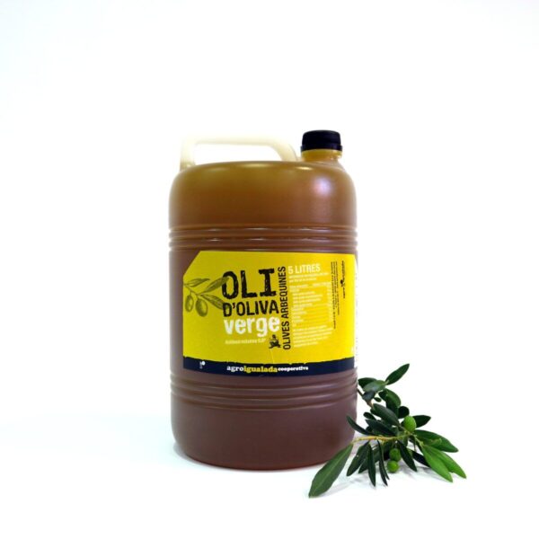 Garrafa 5l oli d'oliva arbequina VERGE