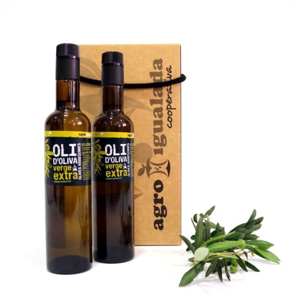 Lot de 2 ampolles 0.5l oli VERGE EXTRA